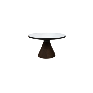 CASSEY-D COFFEE TABLE, SNOW WHITE TOP/VENEER BASE
