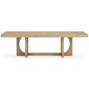 D781-35 RENCOTT EXT DINING TABLE, LIGHT BROWN