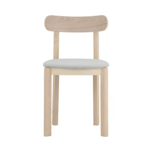241581 LOWEN DINING CHAIR, WHITE WASH/LT.GREY