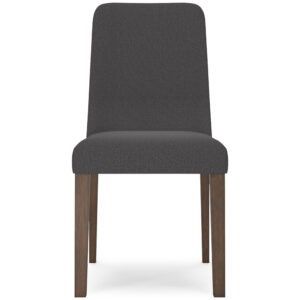 D615-02 LYNCOTT DINING CHAIR, CHARCOAL/BN