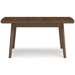 D615-35 LYNCOTT DINING EXT TABLE, BROWN