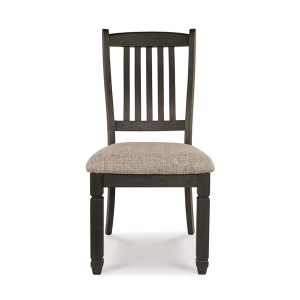 D736-01 TYLER CREEK UPH SIDE CHAIR, BLACK/GRAY