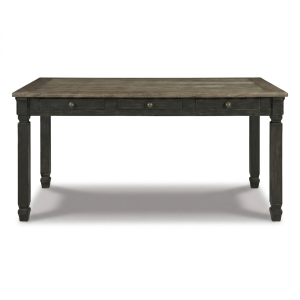 D736-25 TYLER CREEK DINING TABLE, BLACK/GRAY
