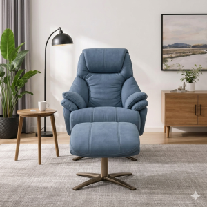 K70753M WILLICH RECLINER WITH OTTOMAN